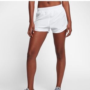White Nike Tempo Shorts